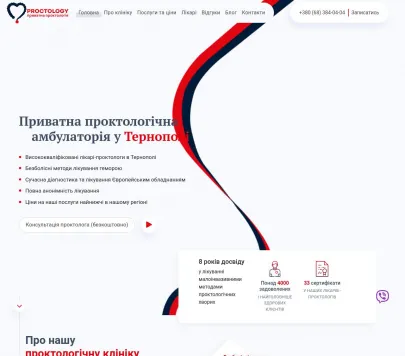 Приватна проктологія у Тернополі