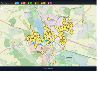 «Svitlo.Ternopil.Webcam» — мапа електропостачання Тернополя